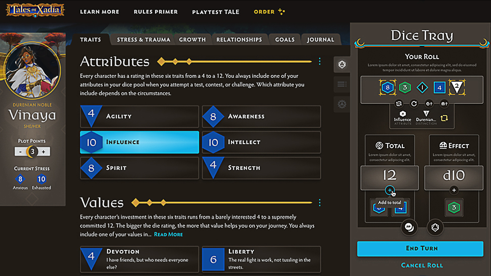 TALES OF XADIA: THE DRAGON PRINCE ROLEPLAYING GAME